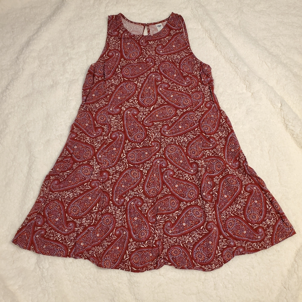 PAISLEY SLEEVELESS DRESS